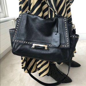 DIANE VON FURSTENBERG DVF Courier Studded Handbag
